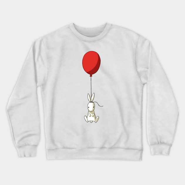 Balloon Bunny Crewneck Sweatshirt by Freeminds